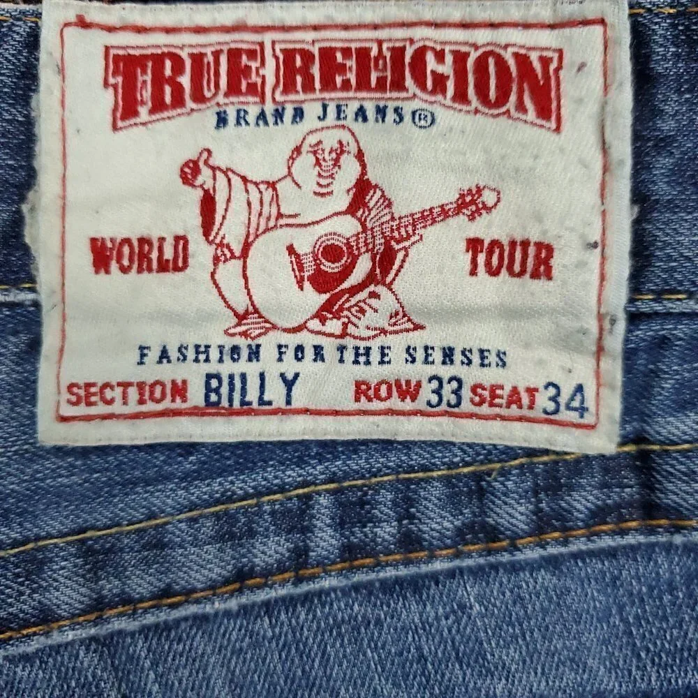 True Religion World Tour Billy Straight Leg Jeans